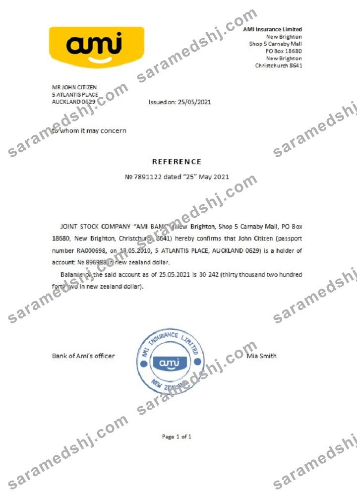New Zealand_Ami bank_reference